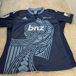 Adidas Men's Auckland (New Zealand) Blues Super Rugby 2013-14 Jersey Size 3XL - Bild 1 von 11