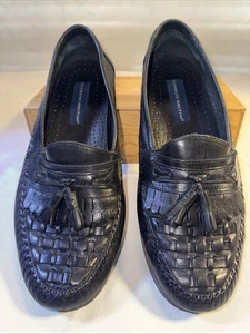 Giorgio Brutini Halbschuhe Herren 10.5D gordy schwarz Handschuh Leder Quaste Kiltie Schuhe - Bild 1 von 10