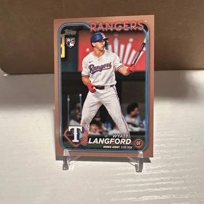 2024 Topps Update Series - Gold  Wyatt Langford /2024 (RC) - Image 1 of 3