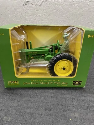 Ertl 1/16 John Deere Model A Tractor With Man Top 100 Toys #15571 - Image 1 of 4