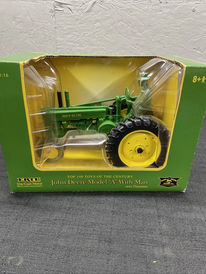 Ertl 1/16 John Deere Model A Tractor With Man Top 100 Toys #15571 - Image 1 of 4