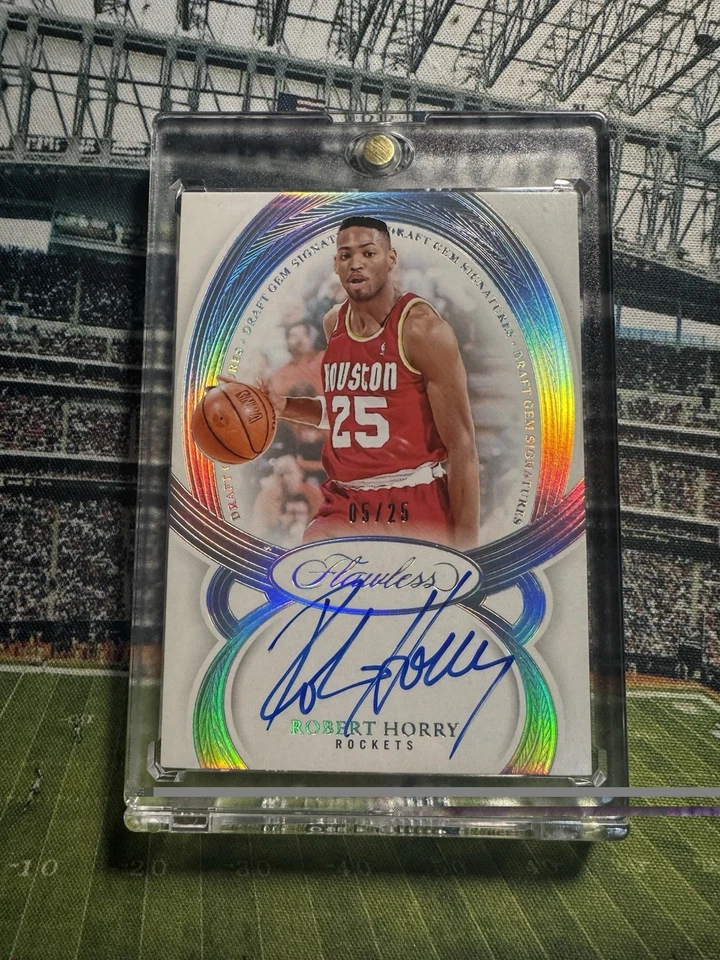 Robert Horry Houston Rockets 2024-25 Panini Flawless Autograph 5/25 - Image 1 of 4