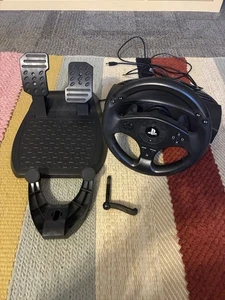 Thrustmaster T80 PlayStation PS3 PS4 Steering Wheel And Pedals - As Is - Picture 1 of 4