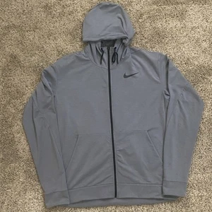 Nike Dri-Fit Men’s Large Training Full Zip Hoodie Track Jacket 742210-065 - Picture 1 of 4