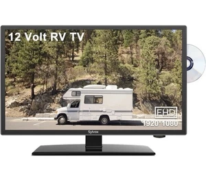 Sylvox 12/24 Volt 27 Inch RV TV 1080P Built-in DVD Player Speaker FM Radio - Picture 1 of 11