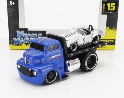 MODELLINO CAMION STATICO MAISTO FORD COE FLATBED CARRO ATTREZZI 1965 SHELBY 1/64 - Immagine 1 di 4