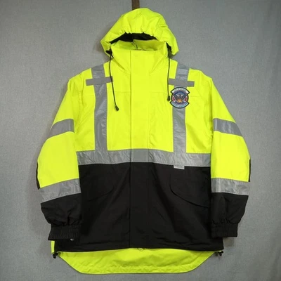 3M Scotchlite Hi Vis Jacket Medium Workwear Construction Utility Safety Gear ATL - Image 1 of 4