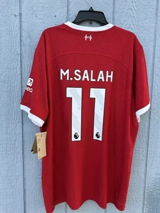 M. SALAH 11 - Liverpool 2023/24 Player Issue Authentic Home – Size XXL/Tags - Picture 1 of 8