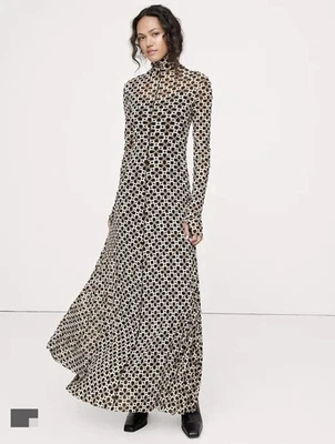 Banana Republic Mesh Long Sleeve Maxi Dress Size Petite S NWT RT$180 - Image 1 of 4
