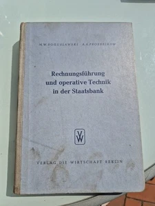 Rechnungsführung und operative Technik  in der Staatsbank 1954 - Bild 1 von 8