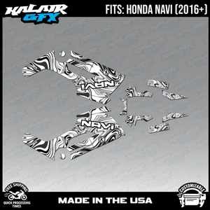 Graphics Kit for HONDA NAVI (2016-2023) Snagged- White - Picture 1 of 4
