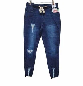 Celebrity Pink STINGER DARK WASH Juniors' Girls' Pull On Jogger Jeans, S - Picture 1 of 1