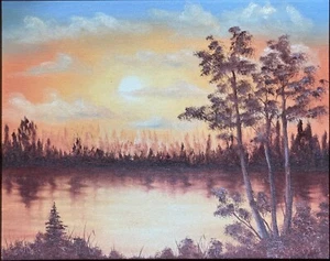 The Fall Rush by Helen Emery - Original Oil Painting - Picture 1 of 3