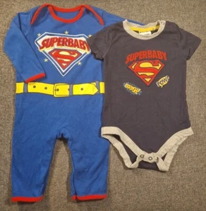 Superbaby Sleepsuit & Vest Set 6-9 Months Unisex Baby Fancy Dress Halloween F31 - Picture 1 of 5
