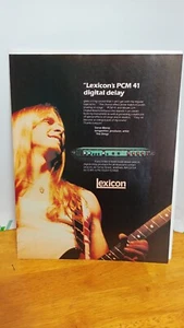 STEVE MORSE LEXICON PCM 41 1982 GUITAR AD PRINT AD 11 X 8.5 982 - Picture 1 of 1