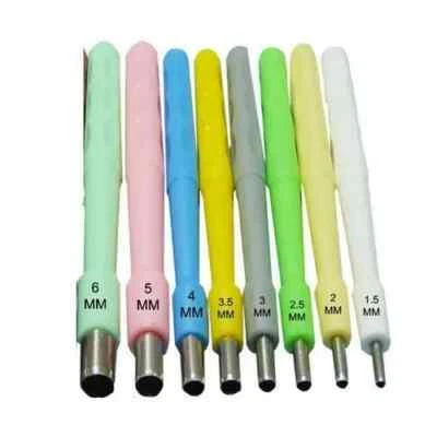 BIOPSIA ESTÉRIL PUNZÓN PIEL DESECHABLE PARA ANCLAJE DÉRMICO 1/2/3/4/5mm Paquete de 5 Foto 1 de 3