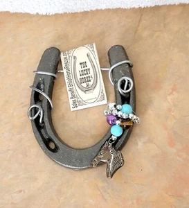 The Lucky Horse Co. Lucky Horseshoe NWT Beaded Horse Charm - Picture 1 of 7