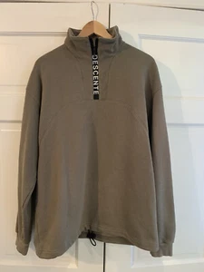 Suéter de esquí vintage Descenso 1/4 con cremallera forrado en lana para hombre talla grande usado en excelente condición - Imagen 1 de 3