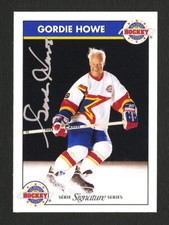 1995 ZELLERS MASTERS OF HOCKEY SIGNATURE SERIES #9 GORDIE HOWE AUTOGRAPH ~ MINT