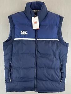 Chaleco Canterbury Para Hombres Talla M Chaleco Profesional Senior Azul Marino Puffer Vaposhield Calor - Imagen 1 de 10