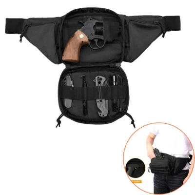 Tactical Pistol Waist Pack Bag Gun Holster Concealed Carry Fanny Pack Holster  - Image 1 of 4