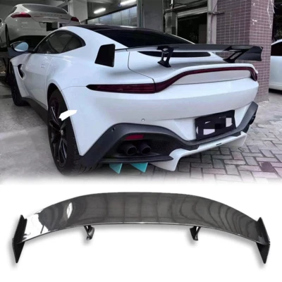 Alerón labial trasero de fibra de carbono real para Aston Martin Vantage F1 18-23 Foto 1 de 4