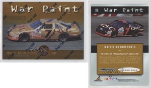 1997 Pinnacle Totally Certified War Paint Platinum Gold /49 Geoff Bodine #88
