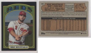 2021 Topps Heritage High Number Chrome Black Border Refractor /72 Mike Moustakas