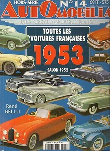 AUTOMOBILIA HS 14 TOUTES LES VOITURES FRANCAISES 1953 (SALON 1952) - Bild 1 von 2