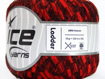 Cinta de enrejado Midnight Valentine #46671 rojo negro escalera hilo ferrocarril hielo 50 gr Foto 1 de 3