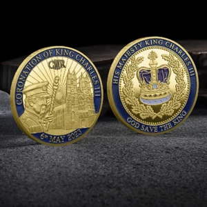 Moneda 10 PIEZAS Conmemorativa 2023 Coronación del Rey de Inglaterra Carlos III - Imagen 1 de 9