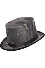 Tattered Top Hat Zombie Ring Magician Halloween Costume Accessory Adult Men