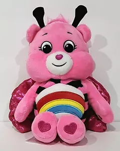 Peluche Care Bears 9" Rosa Cheer Bear Ladybug 40 Aniversario Edición Primavera - Imagen 1 de 6