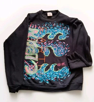 Sudadera Thrifted Vintage Años 90 Avena Salvaje Ambiental TIERRA LIMPIA Neón Talla L En muy buena condición  Foto 1 de 4