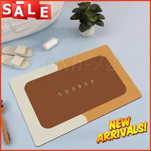 Super Absorbent Floor Mat Bath Mat Quick Dry Bathroom Carpet Floor Door Cushion - Picture 1 of 20