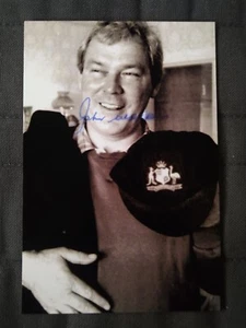 Australia Cricket Legend John Watkins Signed Photo - Picture 1 of 1