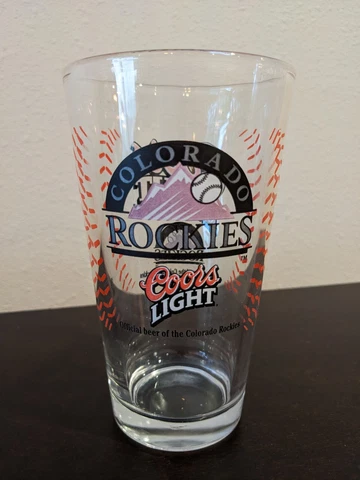 Colorado Rockies Coors Light Pint Glass MLB Baseball Cover