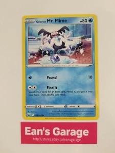 Galarian Mr. Mime Pokemon Basic 034/163 Styles de Combat Commune - MN - Photo 1 sur 2