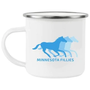 Minnesota Fillies Camping Mug 12 oz. Enamel | WBL Basketball Team - Picture 1 of 1