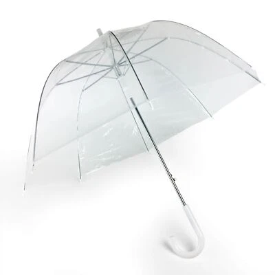 Ombrello Trasparente Per Pioggia E Protezione Dal Maltempo - Immagine 1 di 4