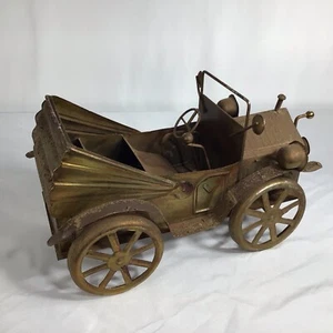Whimsical Tin Metal Musical Car Vintage - Picture 1 of 12