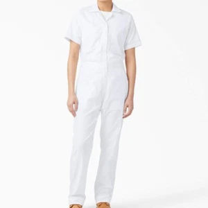 Dickies Women's FLEX Cooling Short Sleeve Coveralls in White Color size XS - Picture 1 of 5