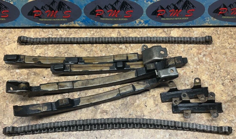 Honda Magna VF750 1998 motor leva guías de cadena cadenas VF 750 98 Foto 1 de 2