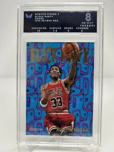1995 1996 HOOPS "BLOCK PARTY" #3 SCOTTIE PIPPEN BULLS HOF ARK 8 - Picture 1 of 2