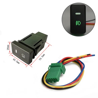 Interruptor de botón pulsador de lámpara antiniebla de 4 polos 12 V con fondo LED para Suzuki SX4 4 PUERTAS 1 pieza Foto 1 de 4