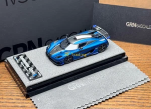 ZD GRYNING 1:64 Azul Mate Uno 1 Carreras Modelo Deportivo Diecast Resina Coche BN - Imagen 1 de 8