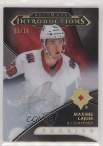 2018 Ultimate Collection Introductions Onyx Black /10 Max Lajoie Rookie Auto RC