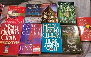 9 Mary Higgins Clark Book Lot Mystery Suspense Novels Hardcover - Imagen 1 de 5