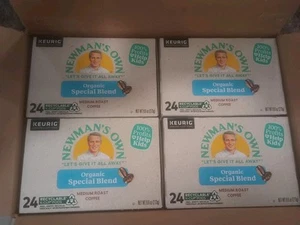 96 K-Cups Newman's Own Organic Special Blend Medium Roast Coffee Exp. 08/25 - Picture 1 of 4