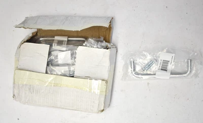 Lote de 25 gabinetes de tracción de alambre Berenson 4" Zurich cromo cepillado con tornillos de 1" Foto 1 de 4